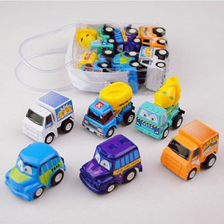 Bộ 6 ô tô mini chạy bằng cót bánh đà cho bé