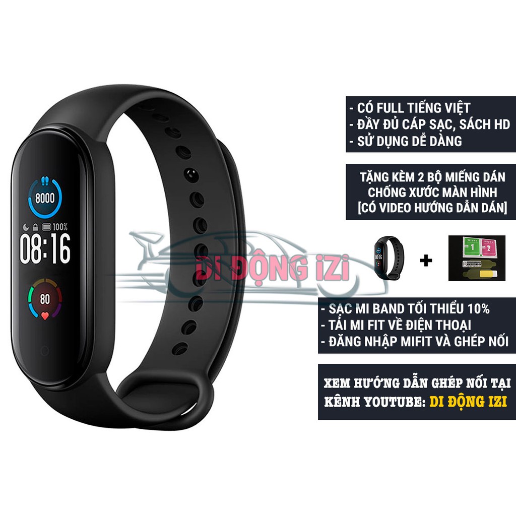 [QUỐC TẾ] Vòng Đeo Tay Thông Minh Xiaomi Mi Band 6, MB5 - Sẵn Tiếng Việt - Theo Dõi Sức Khoẻ, Sạc Từ Tính [CHÍNH HÃNG]