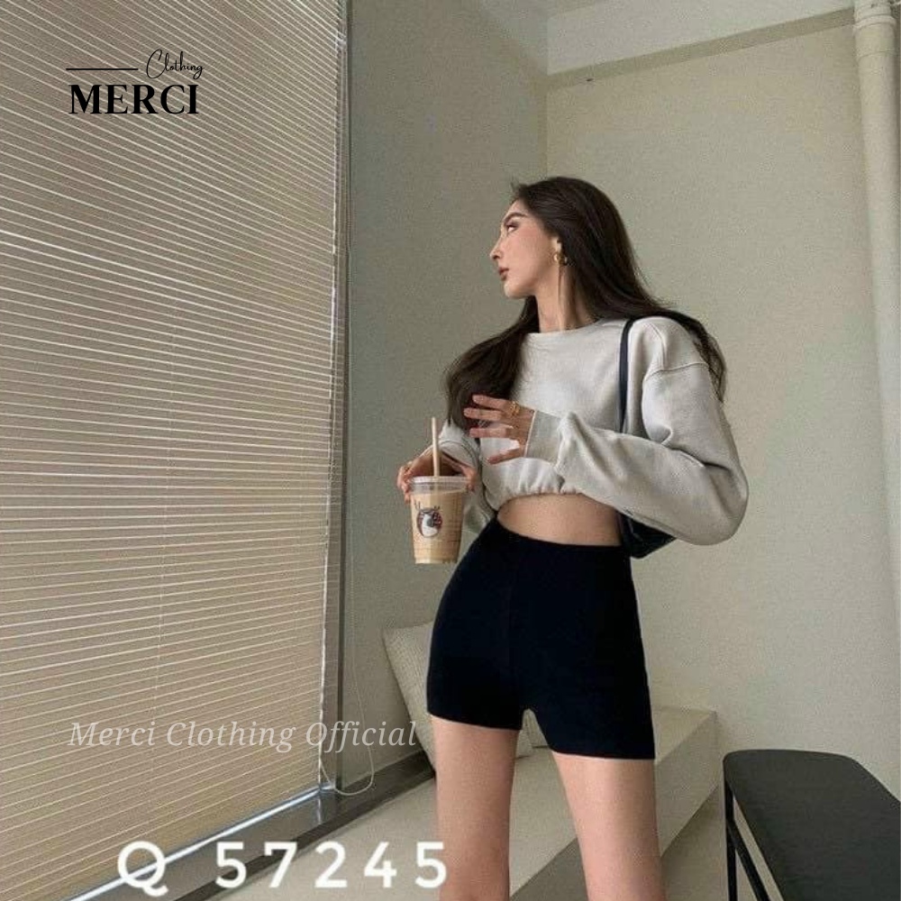 Quần Đùi Legging Nữ Thể Thao Tôn Dáng [ Cao Cấp ]  Quần Legging Lửng Nữ Xuất Hàn Tập Gym Dáng Ngắn Merci
