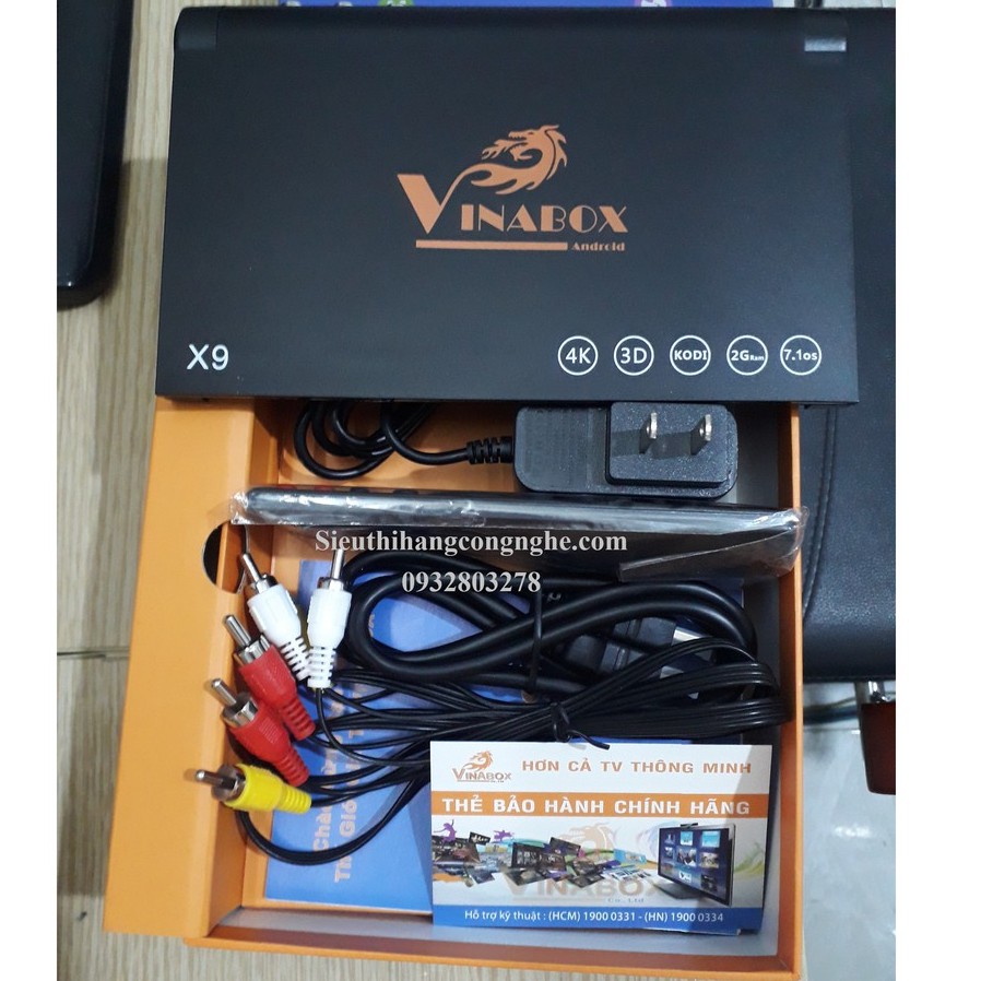 Android TV Box Vinabox X9 Ram 2G Tặng kèm Remote