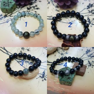 Vòng tay phong thủy nam 10 li mix hạt chủ