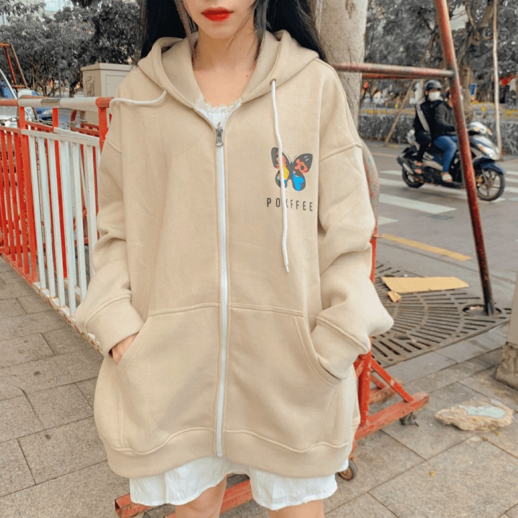 Áo Khoác Nữ Hoodie nam/nữ giá rẻ form rộng oversize in trứng cực đẹp TP [NewUnisex