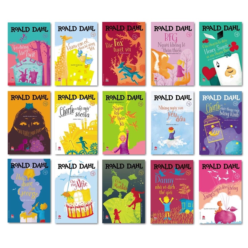 Sách - Roald Dahl - Charlie Và Nhà Máy Sô Cô La - James Và Quả Đào Khổng Lồ - Cô Bé Matilda - Chú Rùa Alfie ..