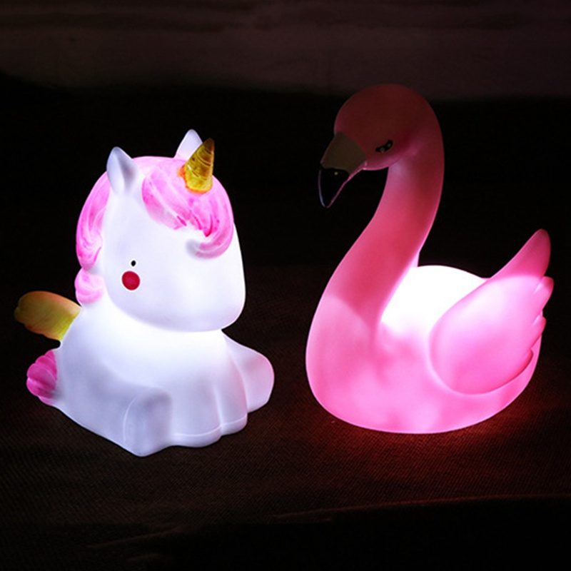 Đèn ngủ led để bàn hình kỳ lân/ mặt trăng đáng yêu