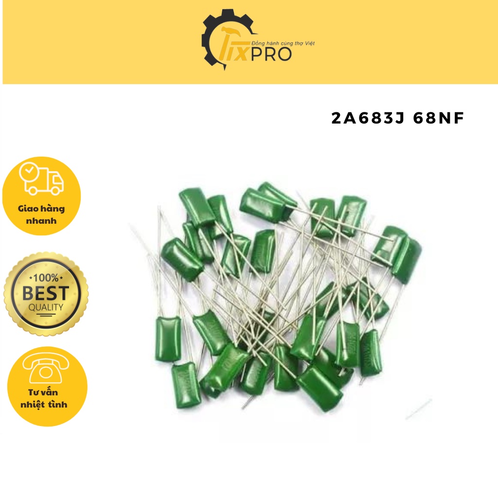Tụ mica 2A683J 68nF 100V (10c)