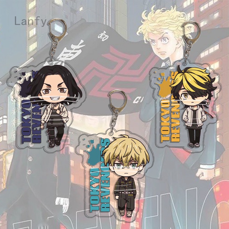 Móc Khóa Hình Nhân Vật Anime Tokyo Revengers Ken Takemichi Hinata Atsushi Chibi Đáng Yêu