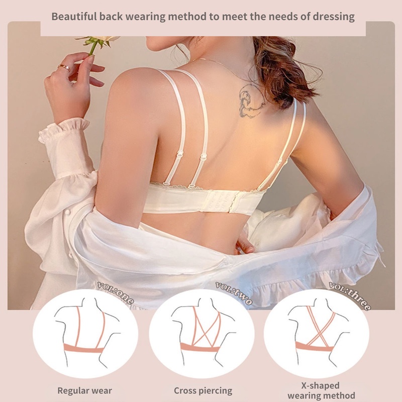 Áo Ngực Nhỏ Gọn Không Gọng Thép Xinh Xắn Kiểu Nhật Bản Cho Nữ