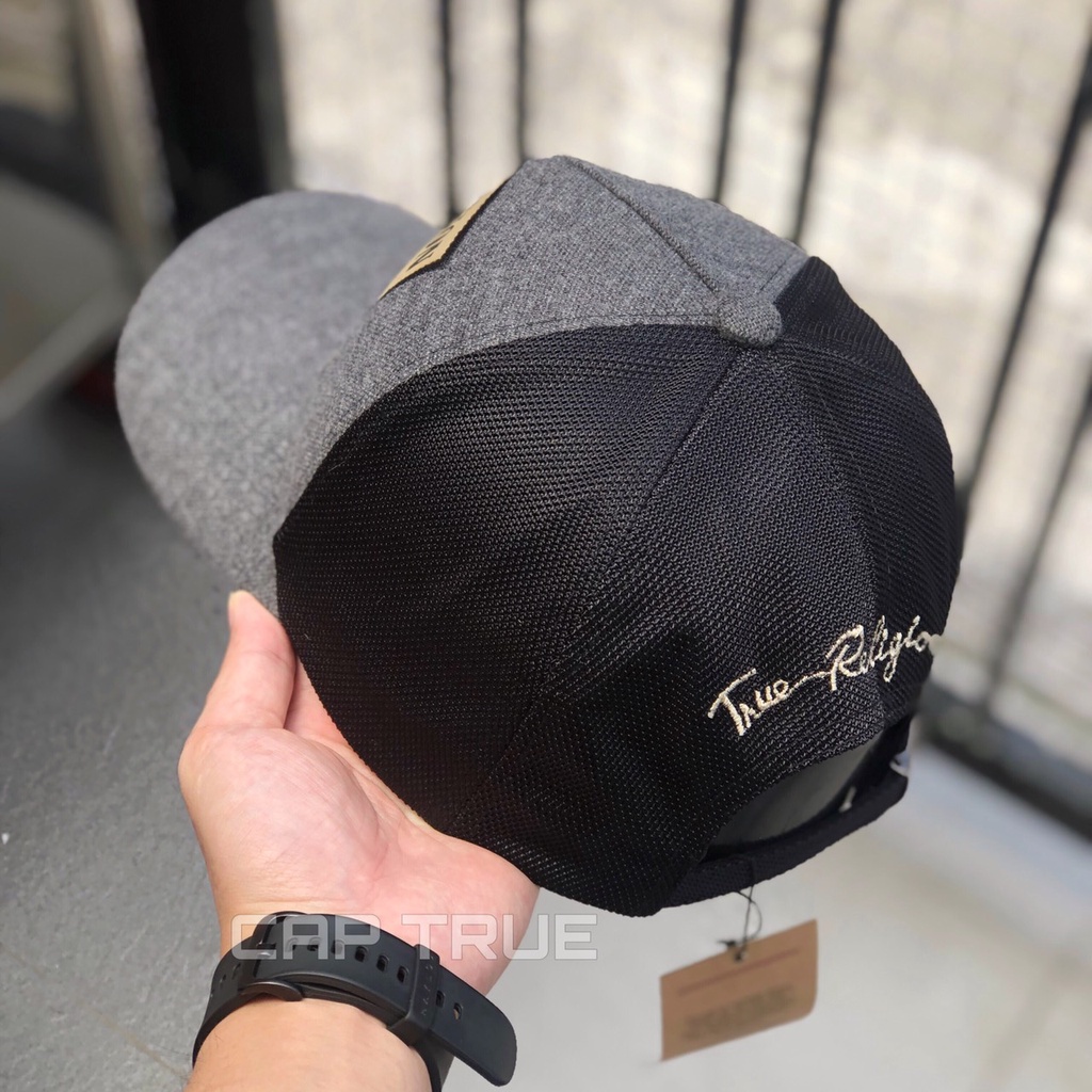 Mũ Thời Trang Nam Nữ - Nón Kết Ông Địa TRUE RELIGION Vuông Lưới Mới Cao Cấp