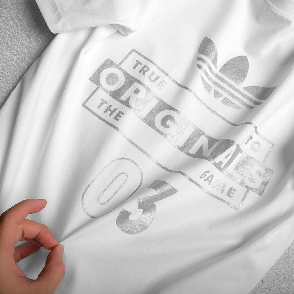 Áo phông Adidas phản quang chất liệu cotton, áo thun Unisex thời trang