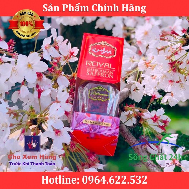 Nhụy Hoa Nghệ Tây SAFFRON Super Negin TÂY Á 3 GRAM - Sống Chất 24h