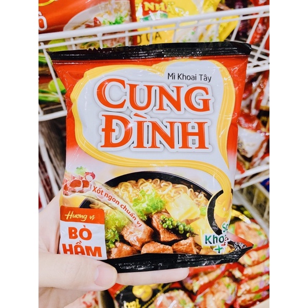 MÌ CUNG ĐÌNH VỊ TÔM CHUA CAY, BÒ HẦM, SƯỜN HẦM, THỊT HẦM NẤM80g