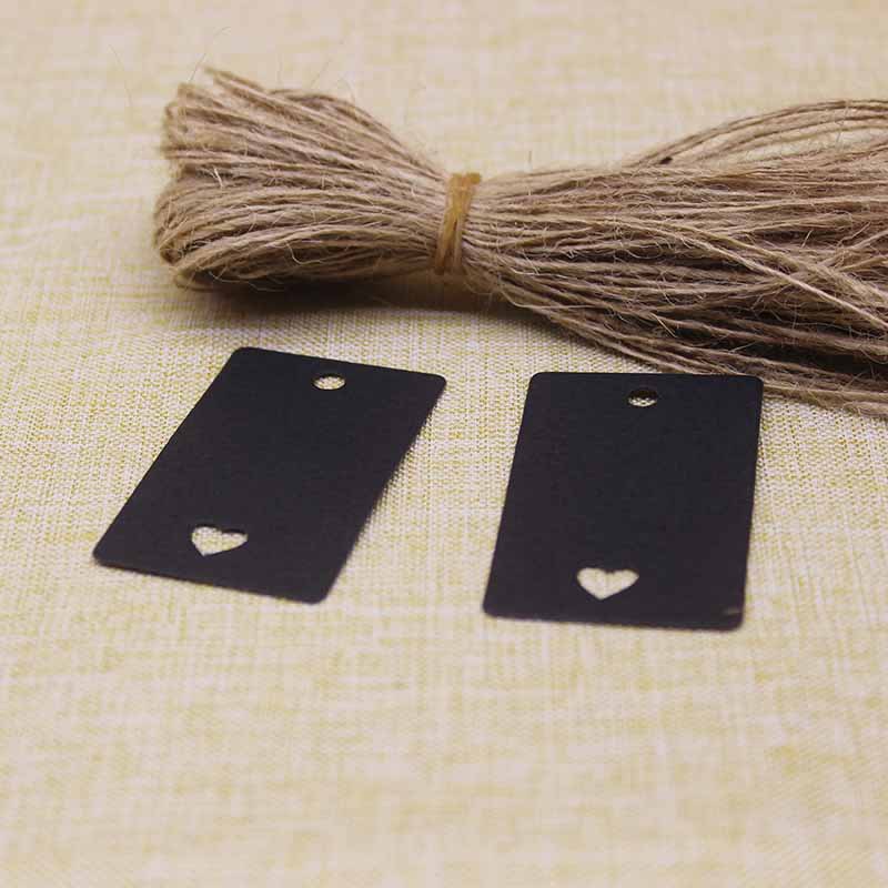 100 Thiệp Giấy Màu Trắng Trang Trí Thủ Công 5*3cm