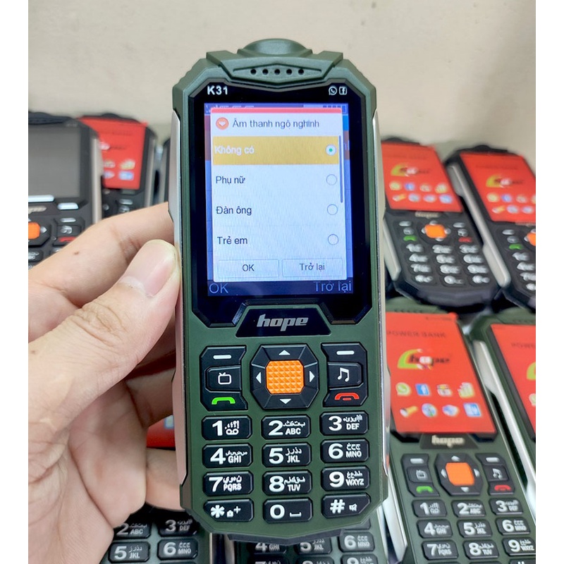 [Mới Fullbox] Điện thoại Hope K31 4SIM hỗ trợ nghe gọi tốt, loa to rõ ràng, pin khủng, độ bắt sóng tốt,1 khe thẻ nhớ