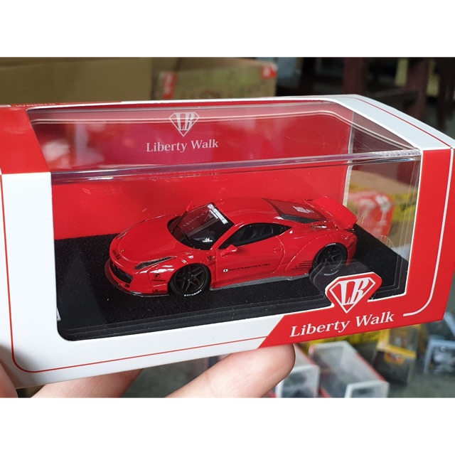 Xe Mô Hình LB Performance Ferrari 458 1:64 Liberty Walk ; Limited 999pcs ( Đỏ )