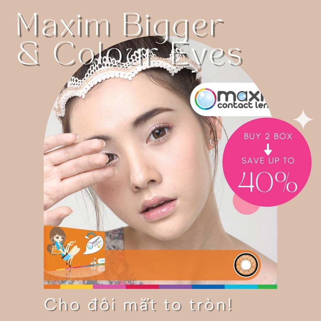 Lens màu 3 tháng Maxim Colors - màu CHOCO BROWN