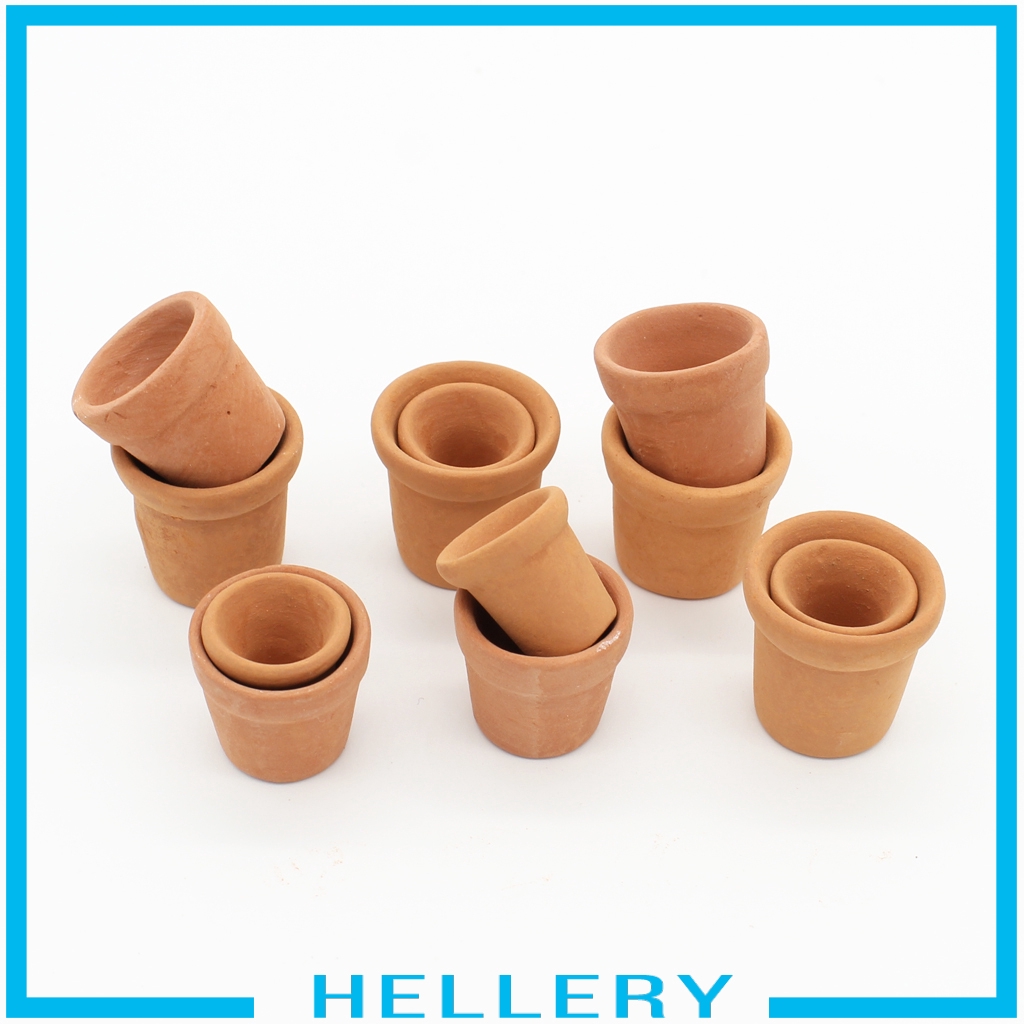 Bộ 12 Chậu Cây Sứ Tỉ Lệ 1 / 12 Dùng Trang Trí Nhà Búp Bê