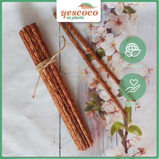SET 10 Đôi Đũa gỗ Dừa cao cấp 24cm| YESCOCO XƯỞNG SẢN XUẤT BẾN TRE