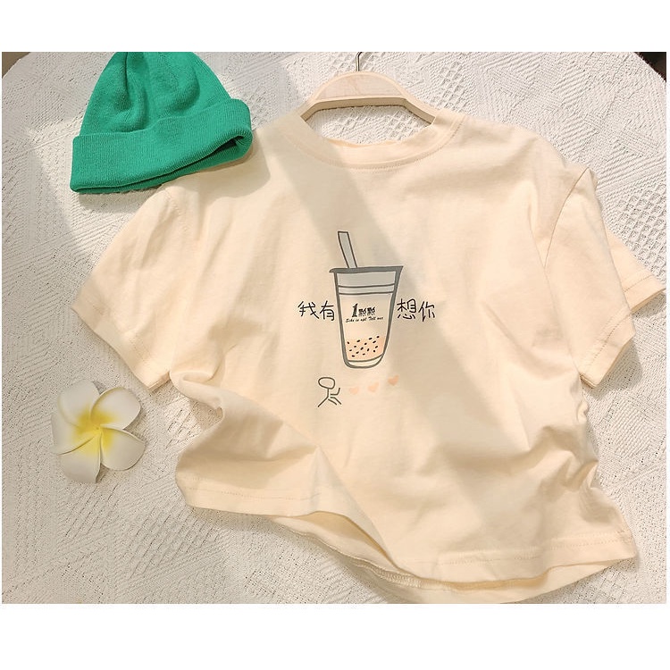 Áo Thun Cotton Tay Ngắn Nhiều Màu Sắc Phong Cách Phương Tây Thời Trang Mùa Hè Dành Cho Bé Gái 0601