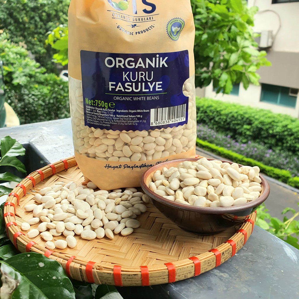 Đậu trắng hữu cơ 750g OTS Organik Organic White Beans
