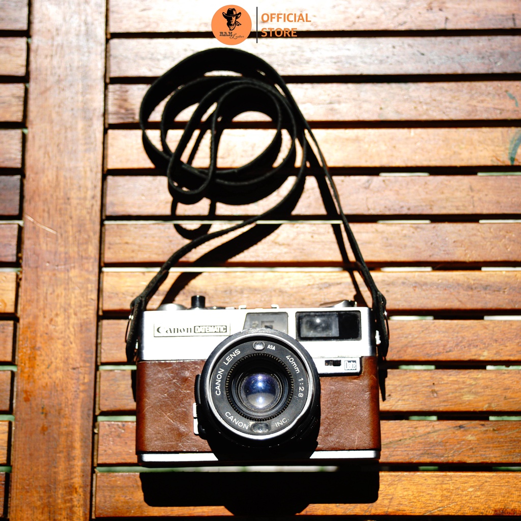 Dây đeo máy ảnh Canon / Nikon / Sony / Fujifilm da bò màu đen - RAM Leather A2