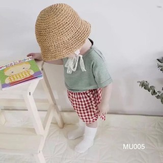 Mũ cói phong cách Hàn quốc MU005