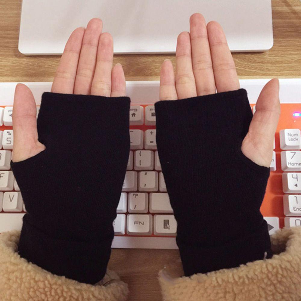 Găng Tay Cotton Hở Ngón Họa Tiết Hoạt Hình Cho Nữ