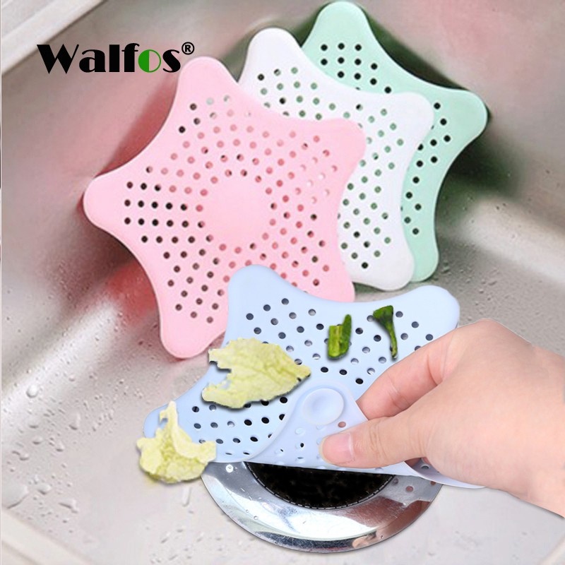 Miếng Chặn Cống Walfos 4 Màu Cho Nhà Bếp Nhà Tắm