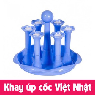 Khay úp cốc chén nhựa, thủy tinh việt nhật
