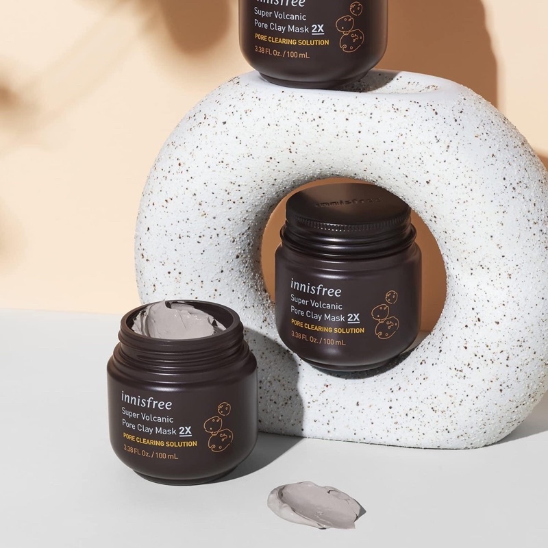 Mặt nạ đất sét tro núi lửa Innisfree super Volcanic Pore Clay Mask 2X Chiết