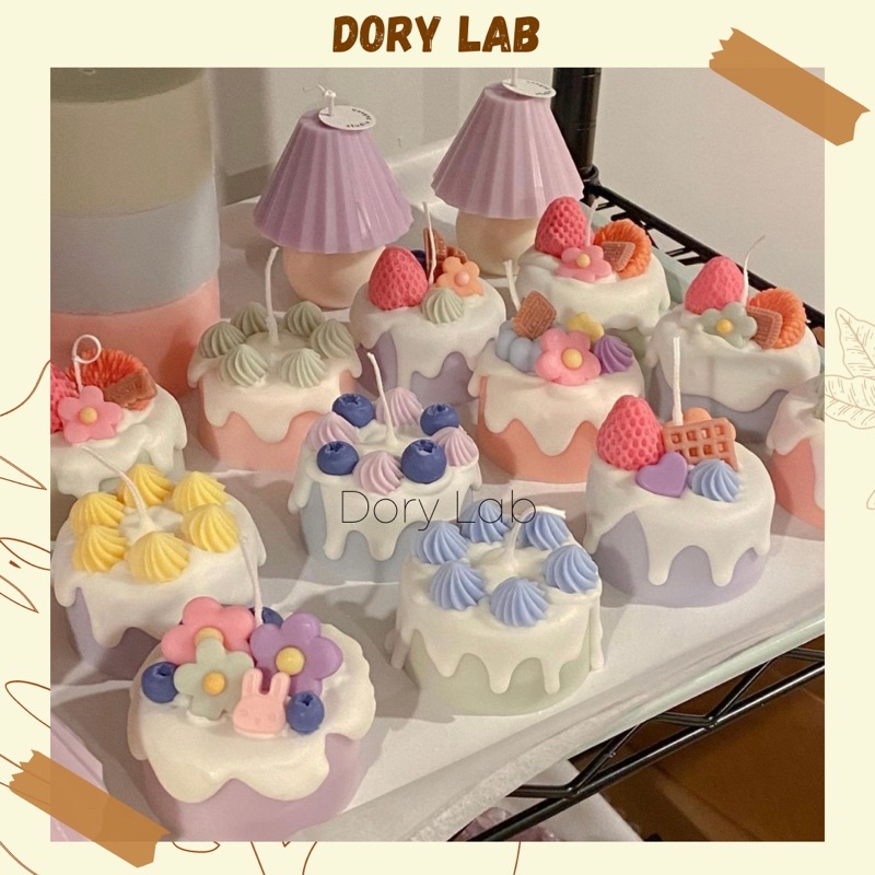 Nến Thơm Bánh Kem Mix Topping Trang Trí Theo Yêu Cầu, Quà Tặng Ý Nghĩa  - Dory Lab