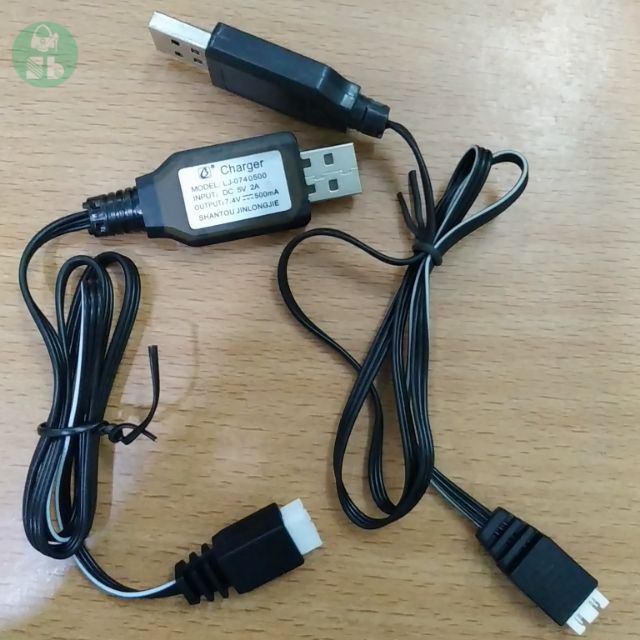 CÁP SẠC PIN Lithium 7.4v - 11.1v cho các dòng đồ chơi mô hình - Sạc pin 2s, 3s