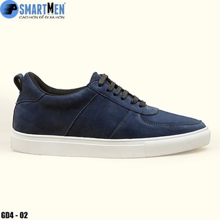 Giày Sneaker Tăng chiều cao Da bò Smartmen GD-402