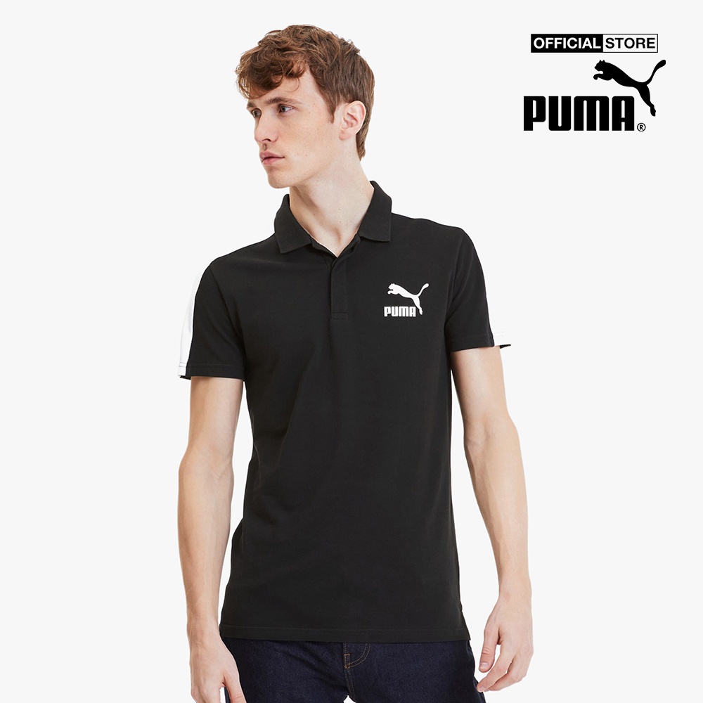 PUMA - Áo thun polo nam tay ngắn Iconic T7 596449-01