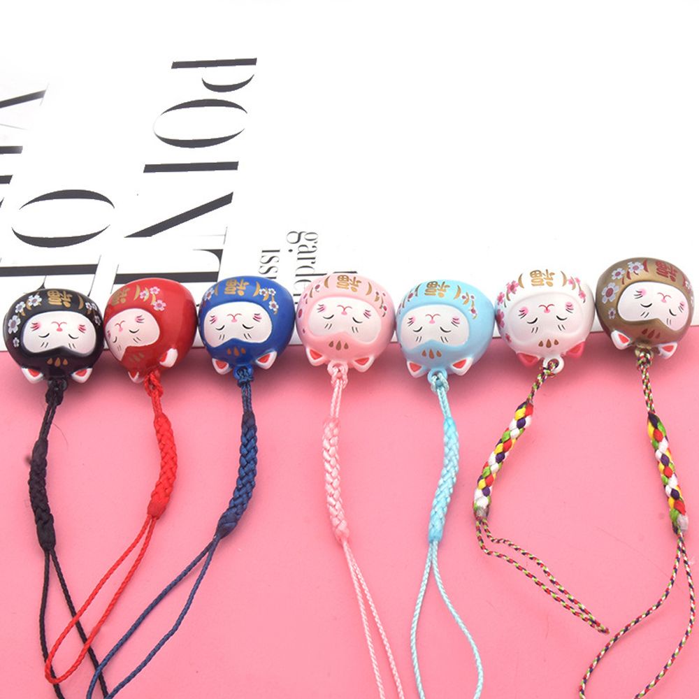 Móc khóa hình chú mèo may mắn tài lộc Maneki Neko Nhật Bản đáng yêu nhiều màu sắc