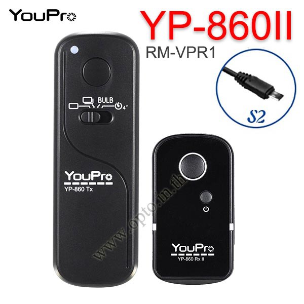 YP-860II YouPro RM-VPR1 Dây / Điều Khiển Từ Xa Không Dây 2.4GHz Cho Sony A9 A7 A7II A7III Không Dây 