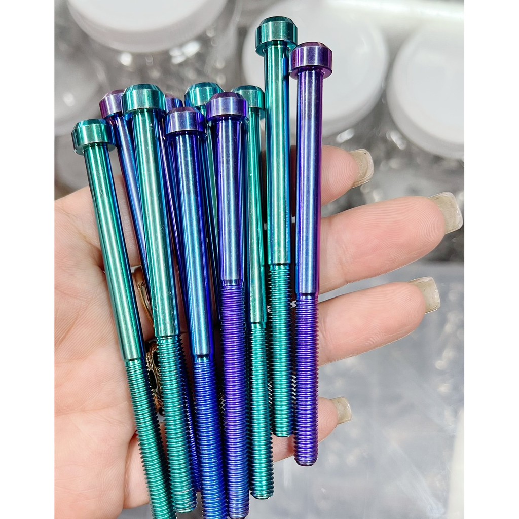 [Mã LIFEAU5SALE giảm 20k đơn 50k] Ốc ĐẦU TRỤ Titan Gr5 6Li Nhiều Kích Thước