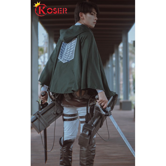 Áo choàng Cosplay nhân vật hoạt hình Attack on Titan Shingeki no Kyojin