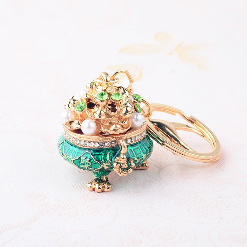 ️️️Móc Khóa Hợp Kim Cao Cấp Phong Cách Thời Trang Cornucopia Keychain Siêu Dễ Thương Chọn Màu (size 6 x 4 cm)