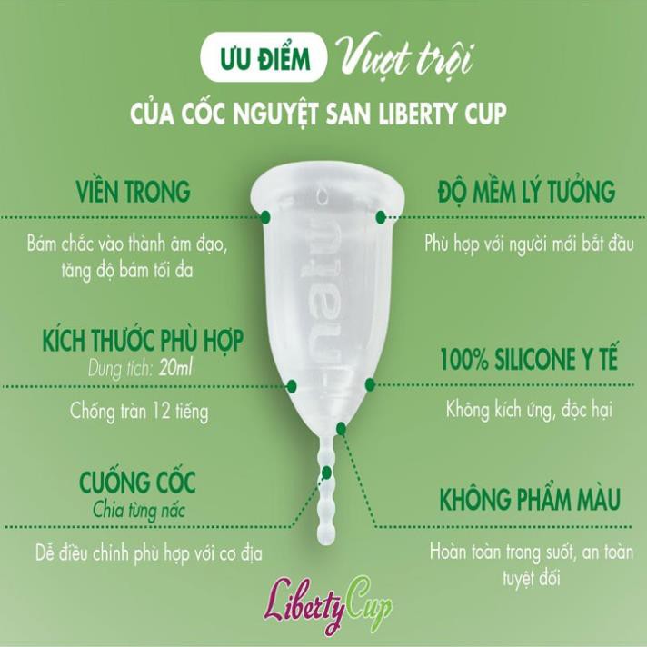 Cốc nguyệt san Liberty Cup nội địa Pháp - Đủ size