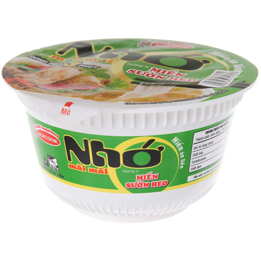 Thùng 12 tô miến Nhớ mãi mãi vị sườn heo