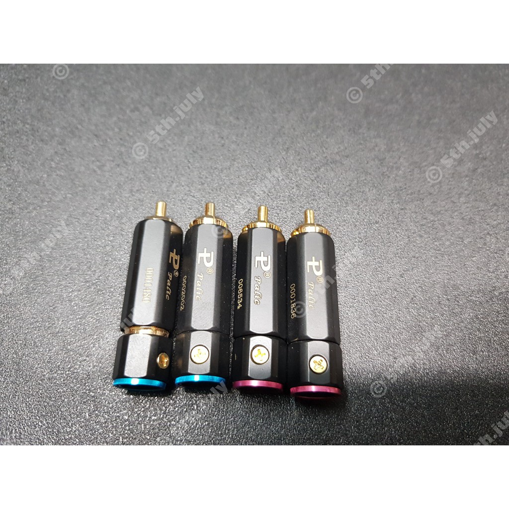 Bộ 4 chiếc jack RCA bông sen Palic và Liton USA carbon