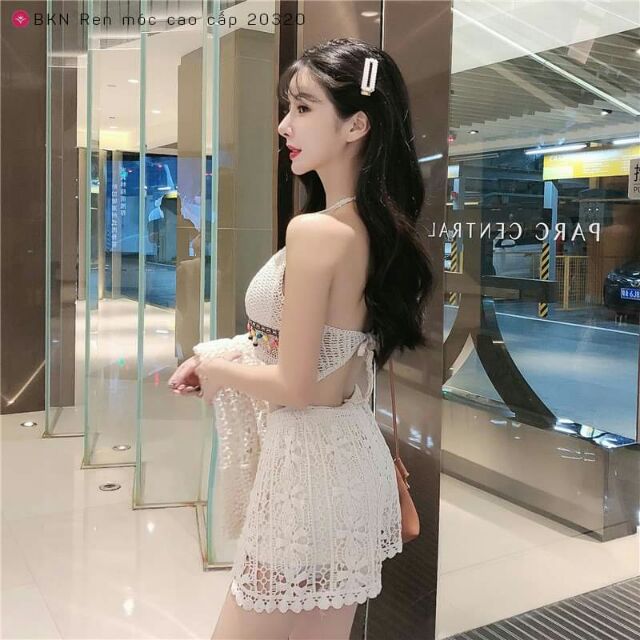 Bikini ren móc cao cấp HOT HIT kèm choàng CỰC XINH mã 8729