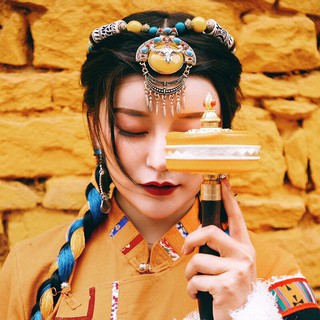 Vòng cổ kiểu Mông Cổ Tây Tạng