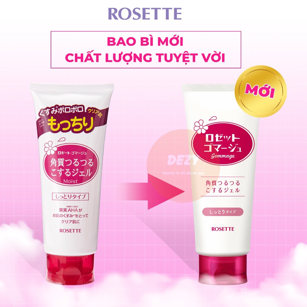 [CHÍNH HÃNG] Tẩy Tế Bào Chết Rosette Gel Nhật Bản - Tẩy Da Chết Mặt Da Khô Da Nhạy Cảm Dưỡng Ẩm Ngừa Lão Hóa Da Dezy