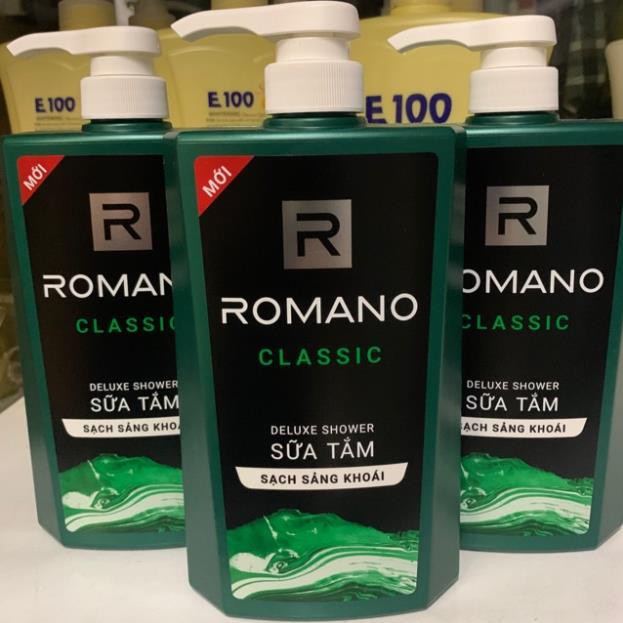 Sữa Tắm Romano Classic 650 ml ( xanh lá )