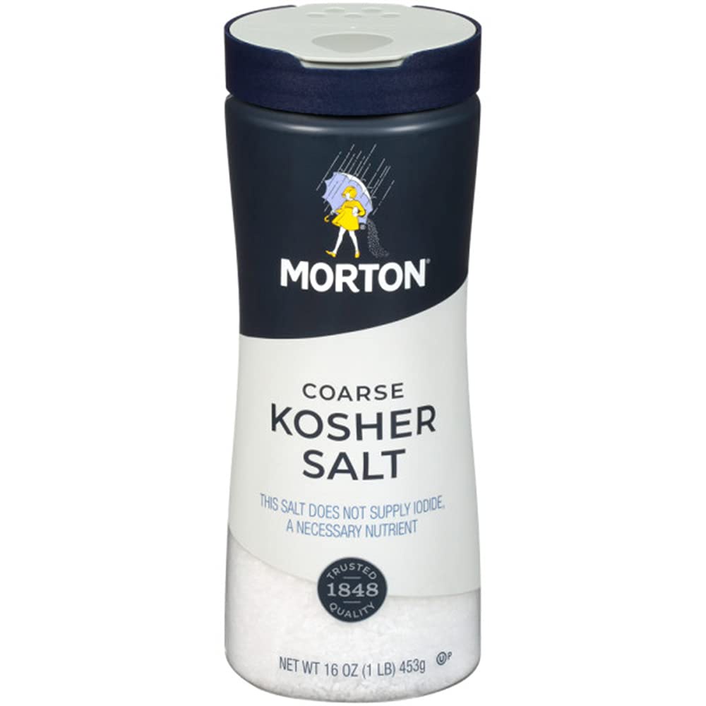 MUỐI KOSHER KHÔNG IỐT Morton Coarse Salt, 453g (16oz)