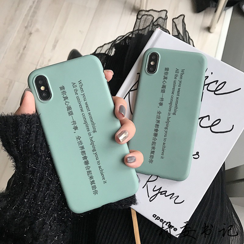 Ốp Điện Thoại Mềm In Chữ Tiếng Anh Đơn Giản Dành Cho Iphone 8 / 7 Plus / 6 S / Max / Xr | BigBuy360 - bigbuy360.vn