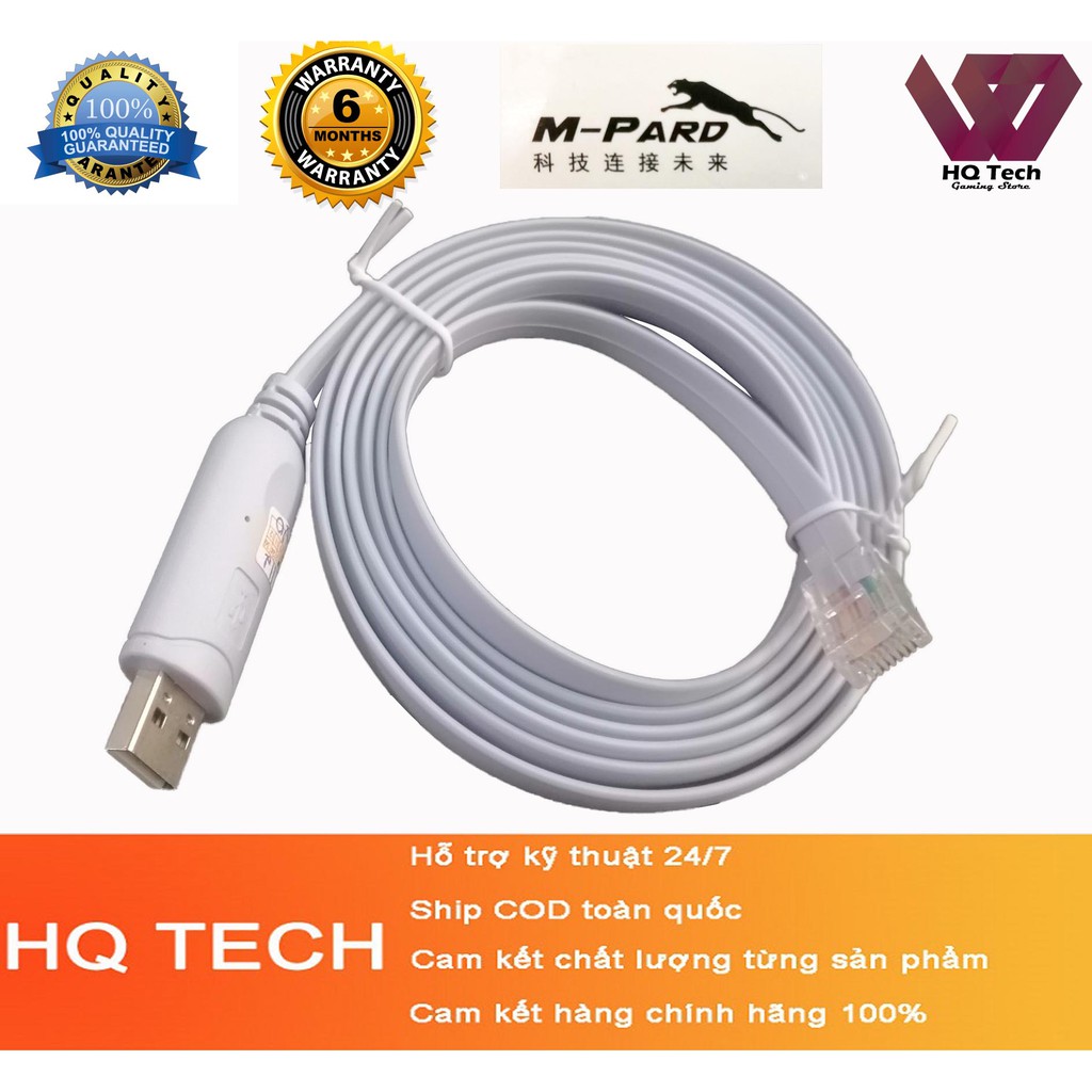 Cáp lập trình console USB to RJ45- Cáp lập trình USB to RJ45-Cap USB-to-RJ45 M-Pard MH112