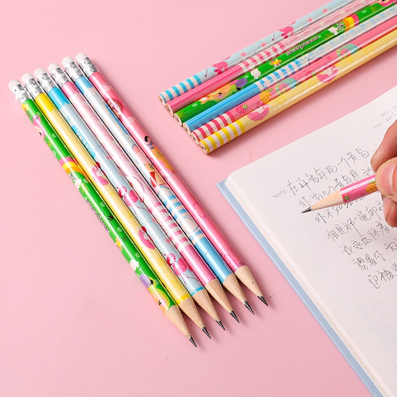 [Hộp 10] Bút Chì Gỗ HB Học Sinh Văn Phòng Kèm Gôm Tẩy Viết Vẽ Phác Thảo Sáng Tạo - Minh An Saigon