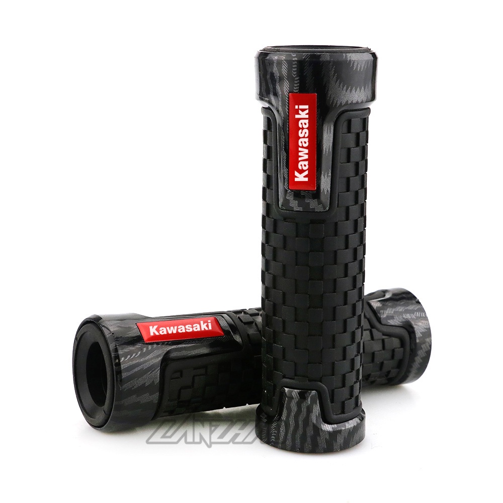 Tay Nắm Xe Máy Bằng Cao Su Gel Carbon Thông Dụng Cho KAWASAKI Ninja 400 250 650 Z1000 Z900 2013-2022